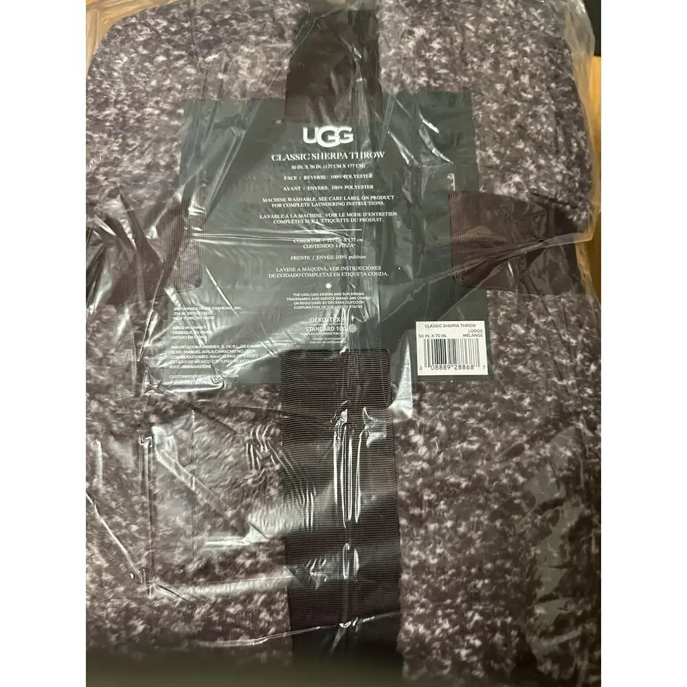 UGG Melange Sherpa Throw 50